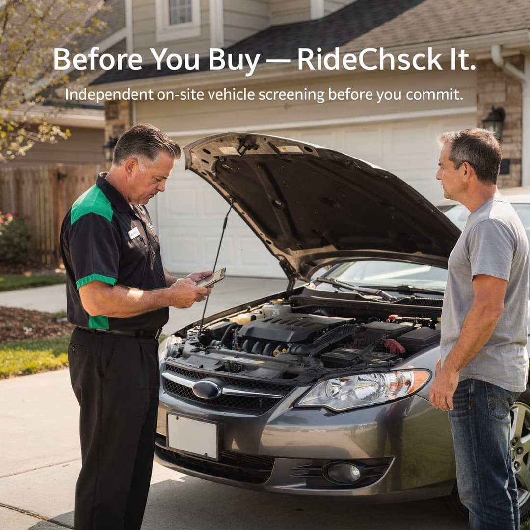 Machine Check By Rider RideCheck — Do Not Buy Blind. RideCheck It.